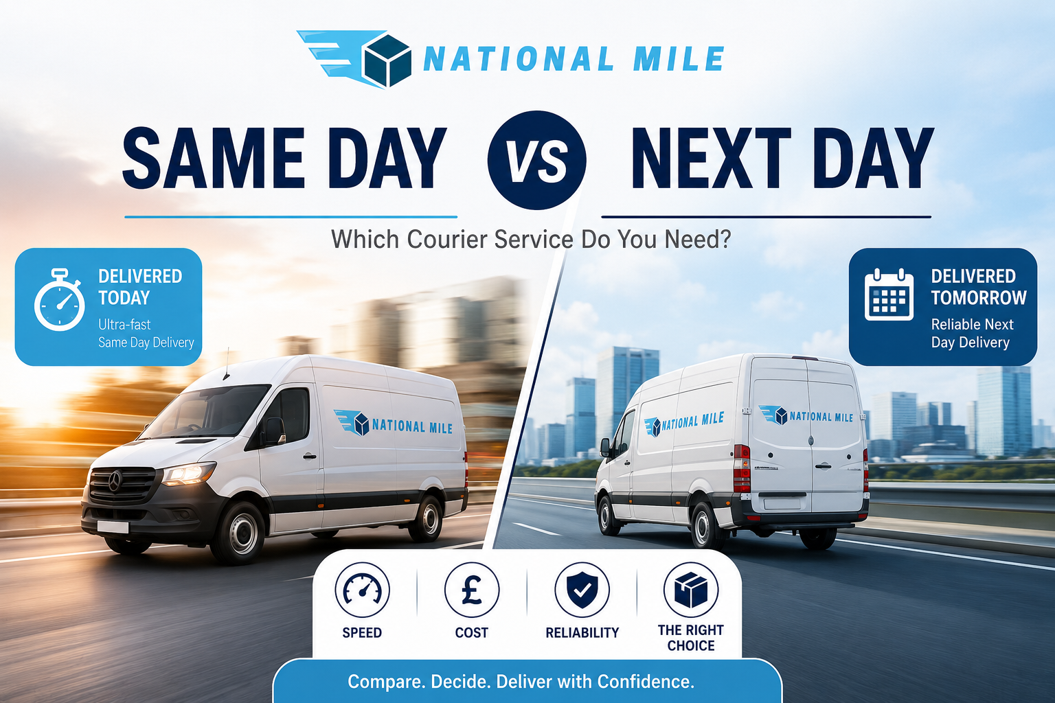 Same Day vs Next Day Courier: Which One Do You Need?